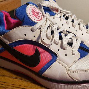 2009 Nike Huarache Pink Blue Running Sneakers (385433-102) Women's Size 8.5